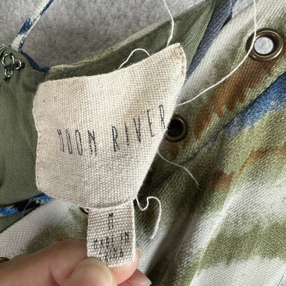 Moon River Anthropologie Boho Hanky Hem Hippie Handkerchief Dress Beach Size M - Picture 8 of 10